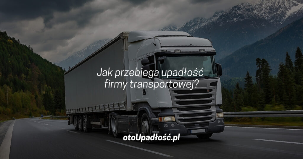 jak przebiega upadłość firmy transportowej